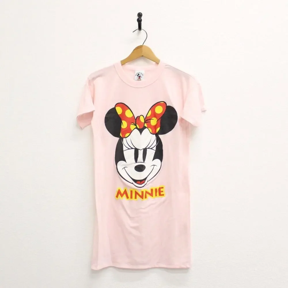 Vintage Kids Minnie Mouse Sleep Night T Shirt Large